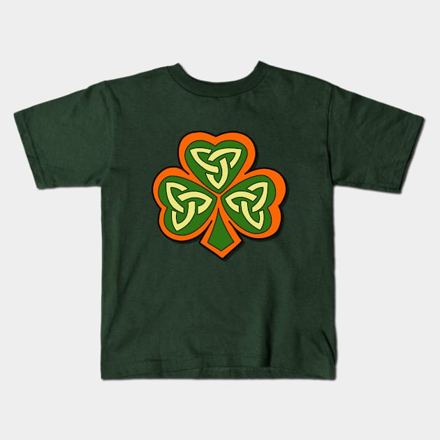 Celtic Shamrock Kids T-Shirt by AnnMarie